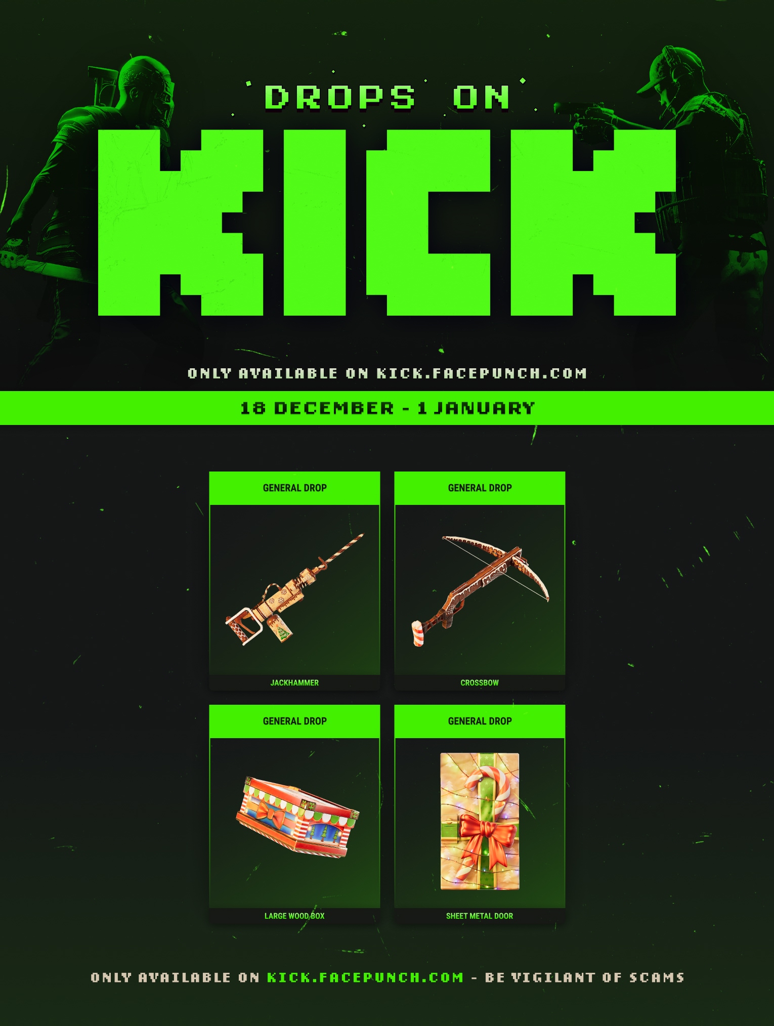 KICK Drops Rustmas 2025 KICK Drops для Rustmas